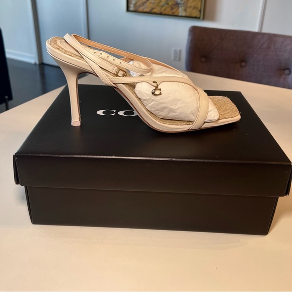 Coach Kaia Womens Stiletto Dressy Strappy Sandals US 11 (Beige) - Picture 7 of 8